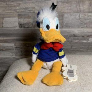 Vintage with Tags Disney Mouseketoys 9" Mini Bean Bag Plush Donald Duck